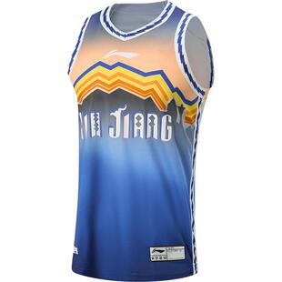 李宁25-26赛季CBA新疆广汇球迷版篮球比赛服男士官方新款运动服男