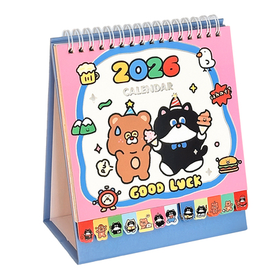 卡通迷你台历2026新款小日历