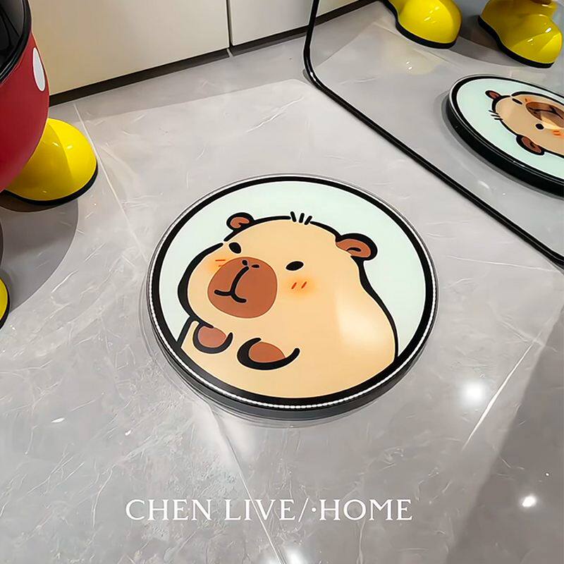 网红卡皮巴拉体重秤水豚鼠可爱电子秤精准耐用减肥专用学生人体秤