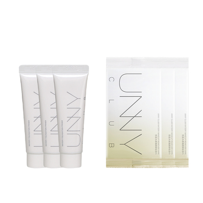 UNNY长管隔离霜3支卸妆湿巾组合便携妆前乳打底素颜提亮女官方BY