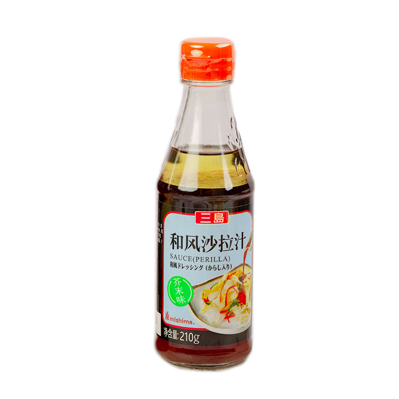 三岛芥末味和风沙拉汁日式拌面拌菜汁210g蔬菜水果沙拉汁凉拌汁