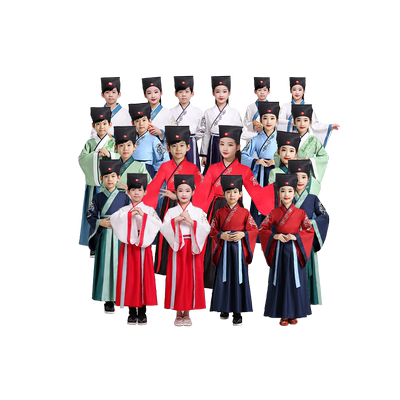 荷香艺梦广袖直袖国学服男女同款
