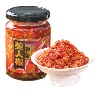 炉忆蒜蓉美人椒辣椒酱原味辣酱酒糟鱼下饭菜调味拌饭面香辣剁椒酱