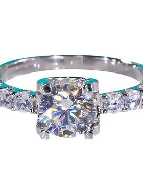 chin四爪微镶牛头戒指