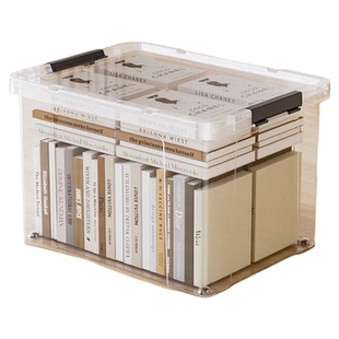 大容量透明塑料收纳箱家用加厚衣服裤子被子储物箱杂物整理箱子