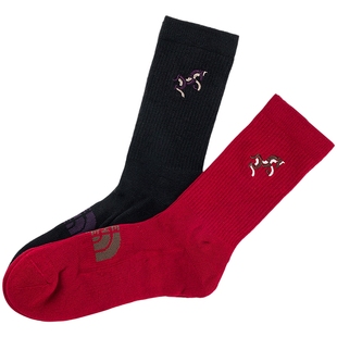 北面马年中筒运动袜男女款两双装户外透气新款TheNorthFace|8F5M