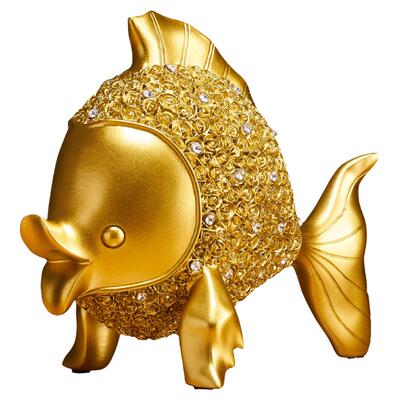 树脂年年有余轻奢现代简约客厅