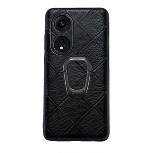 适用oppoA1/2/3/5/6/58/x/s/i/m/pro/i Plus系列A3/5活力版月梵希棱格纹商务车载便携两式磁吸全包支架手机壳
