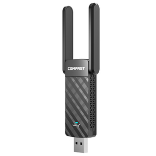 COMFAST CF-952AX WiFi6电竞无线网卡台式机千兆5G双频1800M信号穿墙外置USB3.0笔记本电脑wifi6接收器