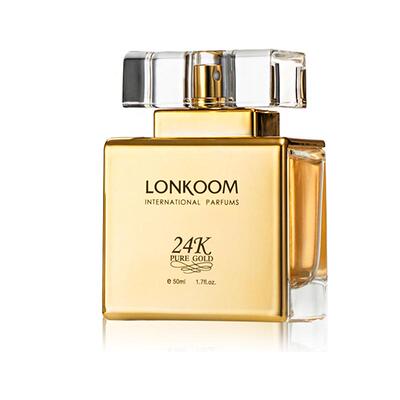 LONKOOM朗金香水24K粉金纯金黑金50mL送10mL香水套装持久淡香男女