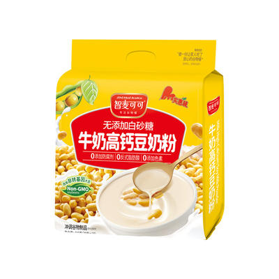 智麦可可牛奶高钙豆奶粉速溶冲饮