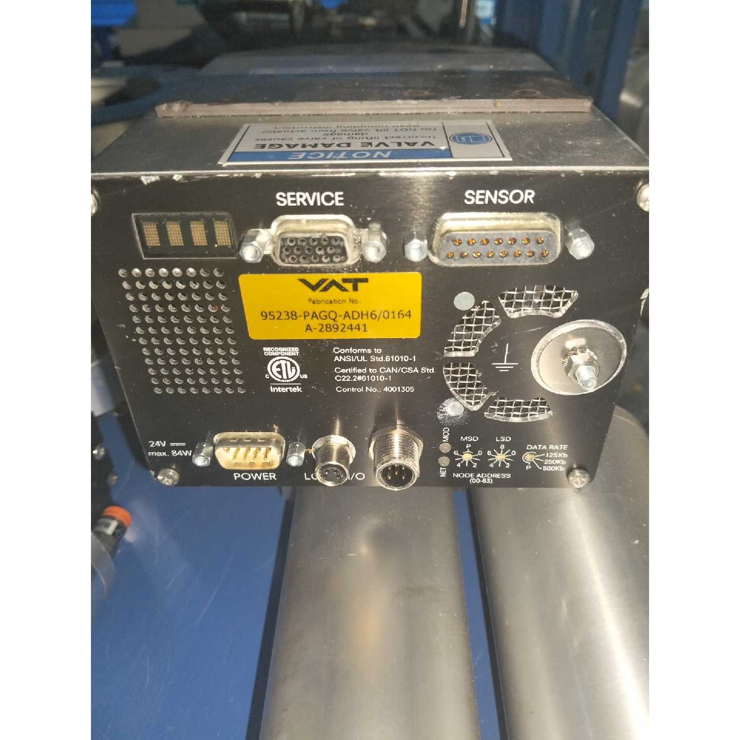 瑞士VAT蝶阀控制器蝶阀总成，型号95238-PAGQ-A议价