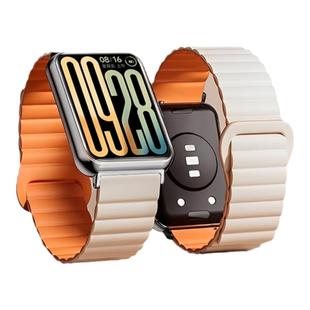 适用小米手环9pro手表带链式专用磁吸硅胶工字8pro回环新款表带watch6手环运动红米redmi watch5女生4腕带