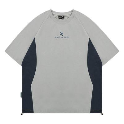 BJHG撞色速干短袖男轻薄透气T恤