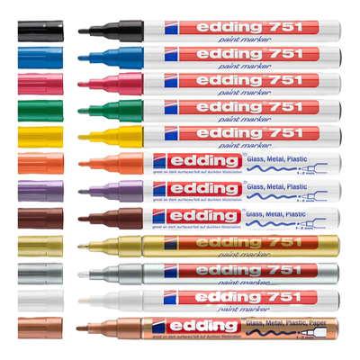 德国edding油漆笔耐酒精耐高温