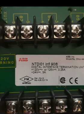 议价ABB端子板NTDI01全新正品