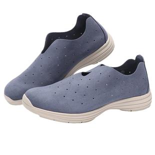 长立养生鞋男女居士鞋僧侣一脚蹬懒人鞋休闲旅游单鞋米兰款赤足鞋