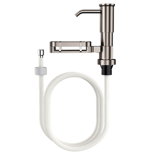 太空铝厨房水槽皂液器通用洗菜盆快装洗洁精压取器加高延长按压器