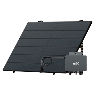 家家伏阳台光伏家用太阳能发省电一拖一400瓦屋顶院子免布线防水