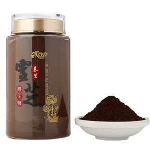 长白山灵芝孢子粉碾压头道袍子粉椴木狍子粉250克小片状孢子油多