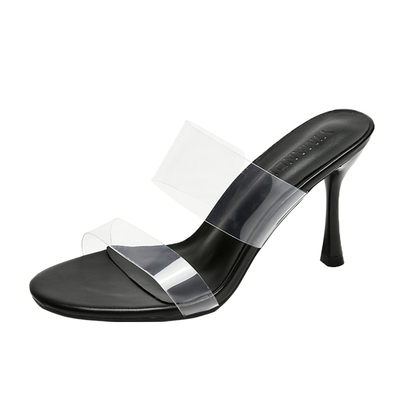 细跟透明小码凉拖鞋女313233外穿