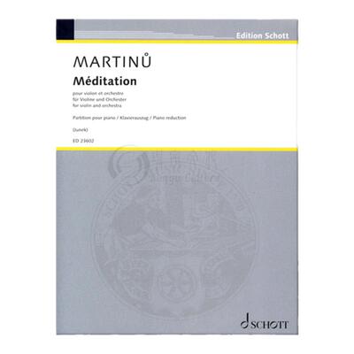 马尔蒂努冥想曲小提琴和钢琴