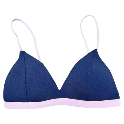 A+薄款法式撞色本命年红色内衣三角杯性感细带内衣小胸文胸6108