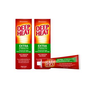 Deep Heat澳洲进口热疗按摩止痛膏肌肉损伤关节炎老人风湿骨伤2盒