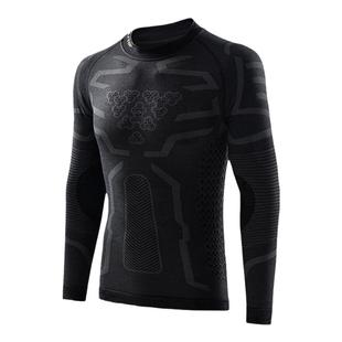 PlayTop应龙灵羊美利奴羊毛户外长袖男士徒步登山保暖排汗贴身层