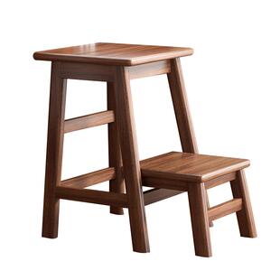 实木可折叠凳子家用多功能创意穿鞋凳厨房客厅两用登高阶梯凳高凳