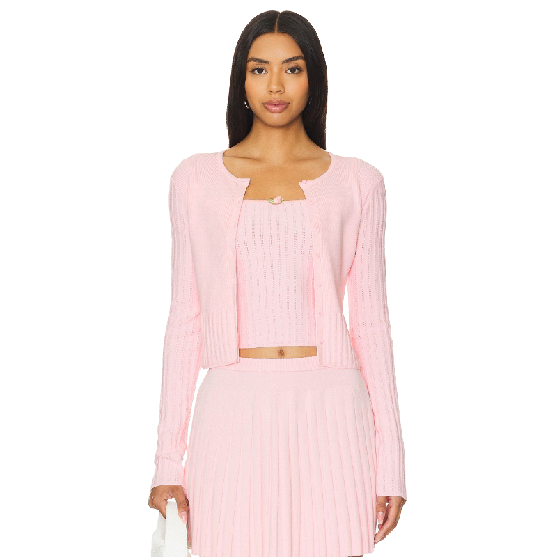 MAJORELLE LENDA 开衫 粉色 REVOLVE小众新款