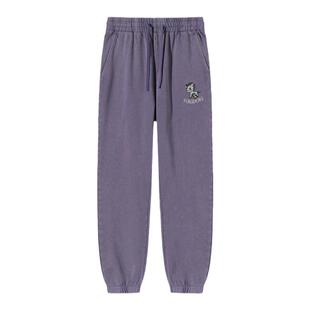 tokidoki2024春季新款户外炒雪花针织慢跑裤休闲高街风束脚裤子潮