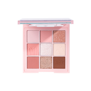 罗小曼九色眼影盘通勤日常早八哑光高光珠光灰粉色新手大地色百搭