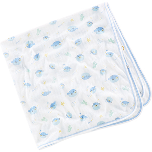 Aengbay婴儿抱被夏季宝宝盖毯包巾纯棉襁褓巾新生儿包被被子盖巾