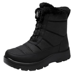 强人3515女靴冬季保暖加绒棉靴户外防寒靴雪地靴高帮加厚东北棉鞋