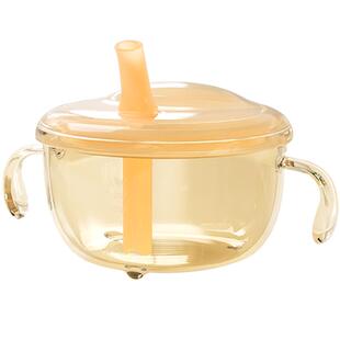 马博士宝宝婴儿辅食碗ppsu米糊吸管碗儿童喂水喝汤餐具防摔吸盘