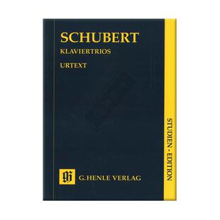 舒伯特钢琴三重奏 研习小总谱 非演奏用谱 德国亨乐Henle原版进口乐谱书 Schubert Piano Trios Study Score HN9193