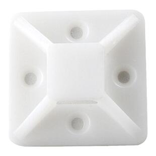 自粘式尼龙扎带固定座塑料3m吸盘定位片带胶卡扣电线收纳理线布线