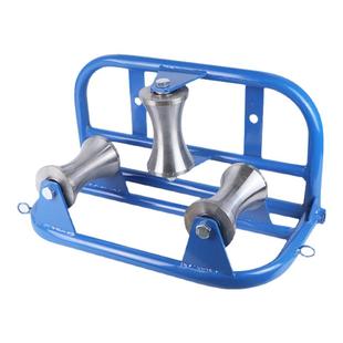 电缆放线滑轮转角地缆直跑三联井口管口桥架电力平板滑车重型钢轮