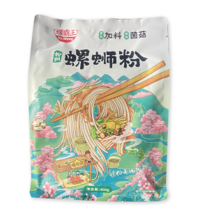 螺霸王菌菇味螺蛳粉400g袋装加料方便正宗广西柳州特产网红米粉
