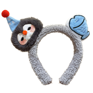 卡通毛绒男士洗脸发箍防滑不掉女士新品头箍女2025新款显脸小发卡