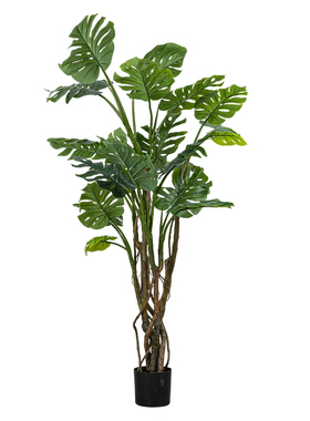 高级感仿真提根龟背竹绿植盆栽