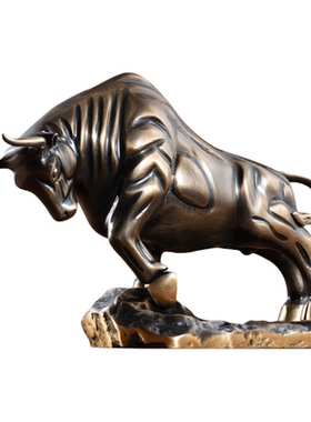 皇普森牛摆件工艺品招财摆件牛客厅办公室摆件桌面摆件铜牛运势