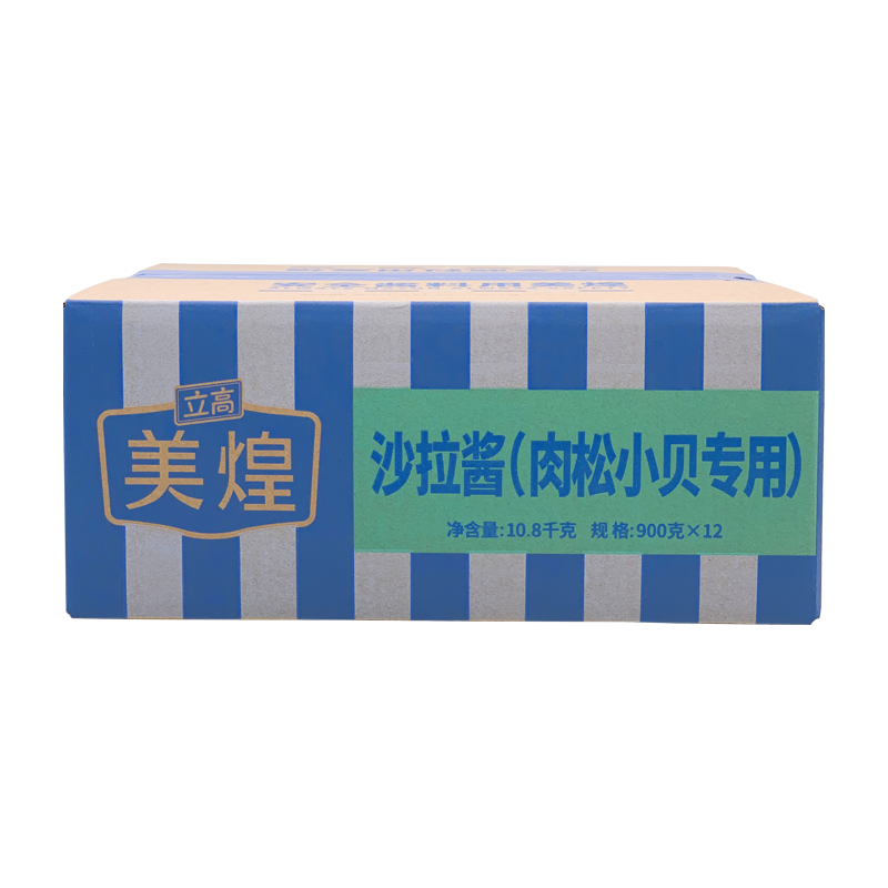 美煌肉松小贝专用沙拉酱900g*12袋 香甜口味面包蛋糕夹心烘焙商用