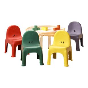 北欧加厚塑料小矮凳子沐浴室防滑家用客厅换鞋靠背椅儿童洗澡板凳