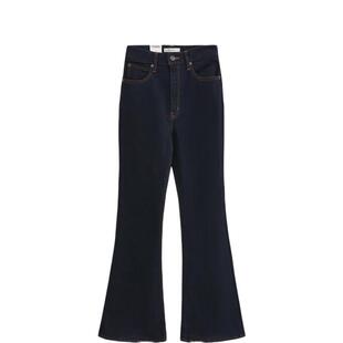 MOUSSY 2023冬季新品美式风高腰微喇牛仔裤马蹄裤女010GAA12-2720