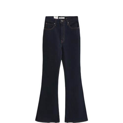 MOUSSY 春季新品美式风高腰微喇牛仔裤马蹄裤女010GAA12-2720