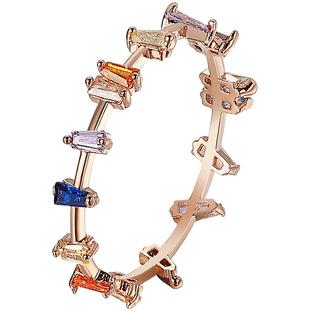 ZEGL日式轻奢彩色戒指女小众设计秋冬新款指环时尚个性食指尾戒