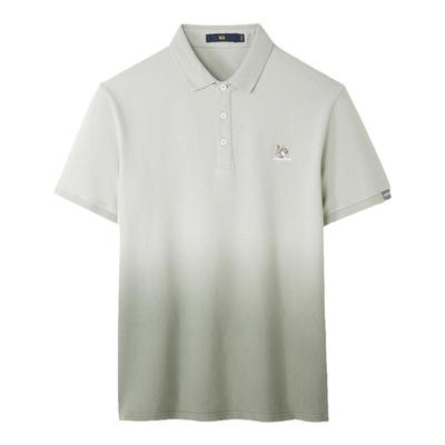 海澜之家渐变透气翻领短袖Polo男