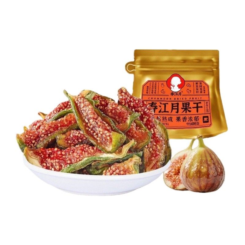 春江月青皮无花果干80g/袋新鲜即食泡水果脯蜜饯威海特产健康零食